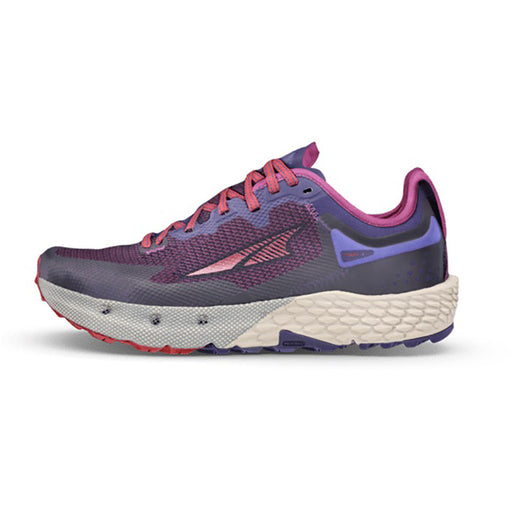 Quarter view Women's Altra Footwear style name Timp 4 in color Dk Purple. Sku: AL0A548C-252