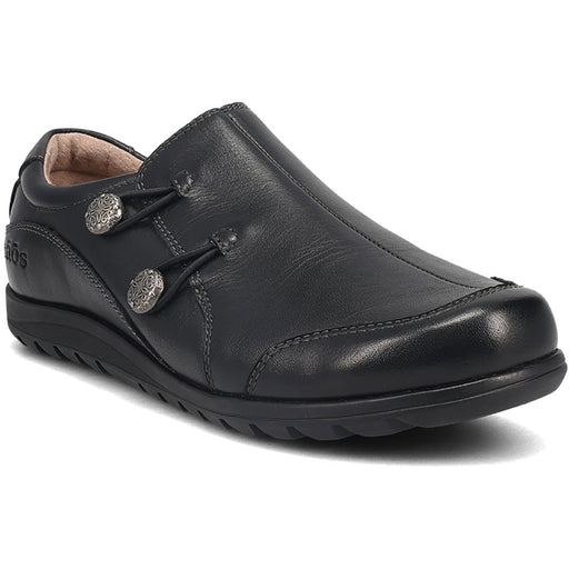 Quarter view Women's Taos Footwear style name Blend Wide in color Black. Sku: BLE-14156BLKW
