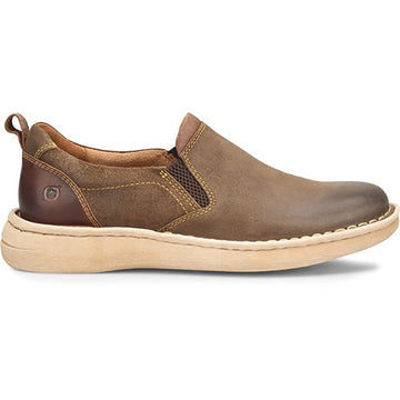 Quarter view Men's Born Footwear style name Dalton in color Taupe. Sku: BM0015817