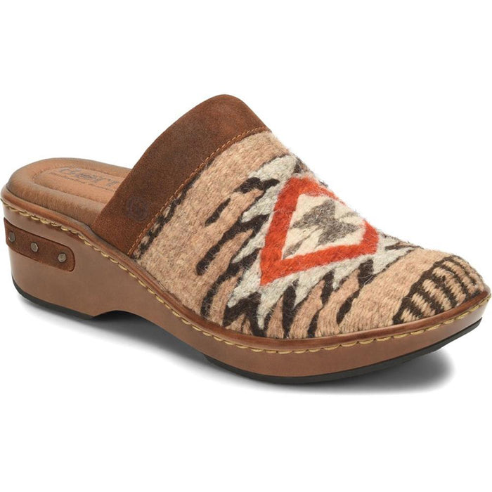 Quarter view Women's Born Footwear style name Bandy in color Brown. Sku: BR0010106