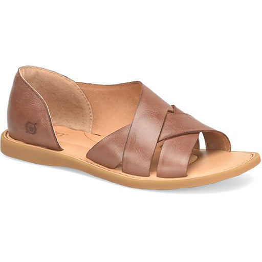 Quarter view Women's Born Footwear style name Ithica in color Brown Almond. Sku: BR0054906