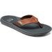 Quarter view Men's Reef Footwear style name Reef Santa Ana in color Grey/Tan. Sku: CI5835