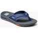 Quarter view Men's Reef Footwear style name Fanning in color Navy/Shadow. Sku: CI6534