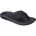 Quarter view Men's Reef Footwear style name The Deckhand in color Black. Sku: CJ2233