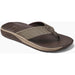 Quarter view Men's Reef Footwear style name The Deckhand in color Java. Sku: CJ3548