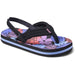 Quarter view Kid's Reef Footwear style name Little Ahi in color Purple Fronds. Sku: CJ3693