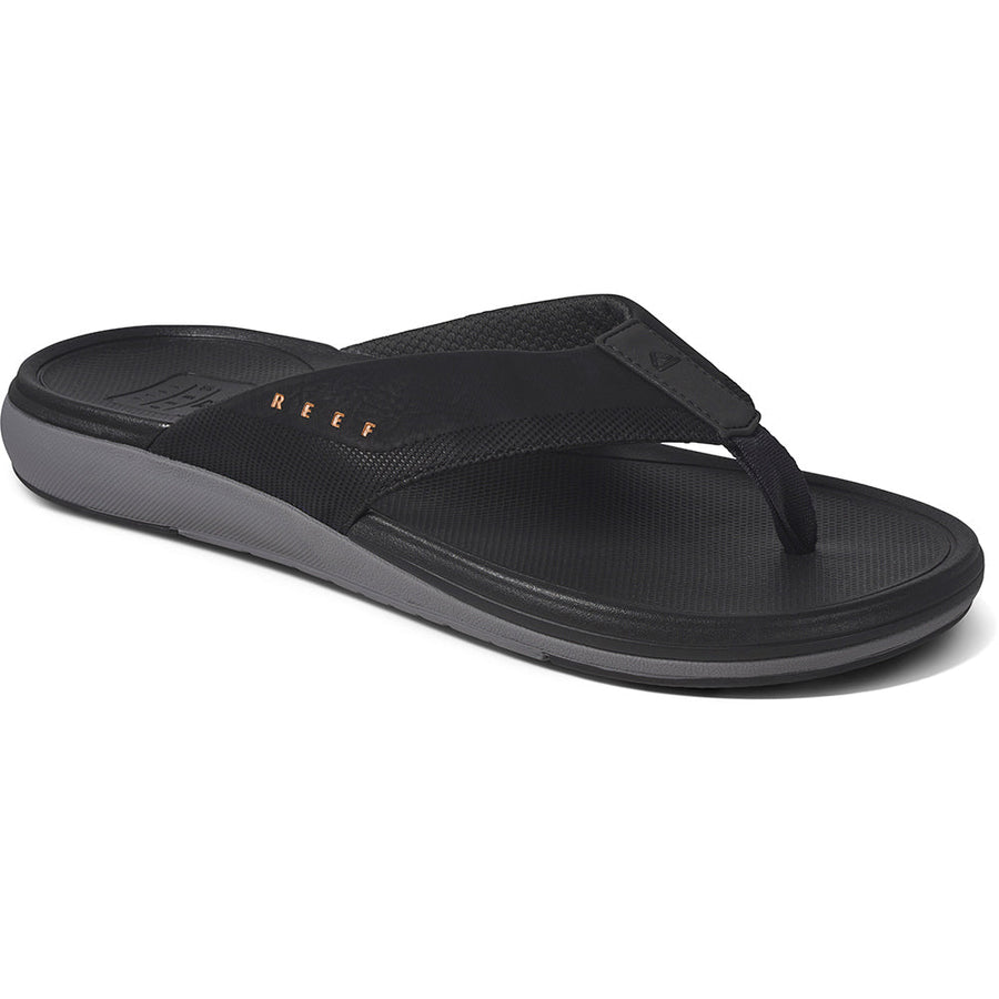 Quarter view Men's Reef Footwear style name Cushion Norte in color Dark Grey. Sku: CJ3711