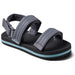 Quarter view Kid's Reef Footwear style name Kids Ahi Convertible in color Grey Aquifer. Sku: CJ4328