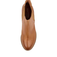 Overhead View Women's Django & Juliette Sadore Boot In Dark Tan Leather Sku: Dj10849T30Le