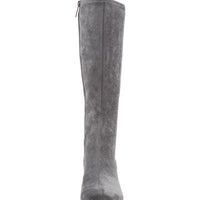 Overhead View Women's Django & Juliette Boot in Steel Stretch Microsuede Sku: DJ12511GBUFT