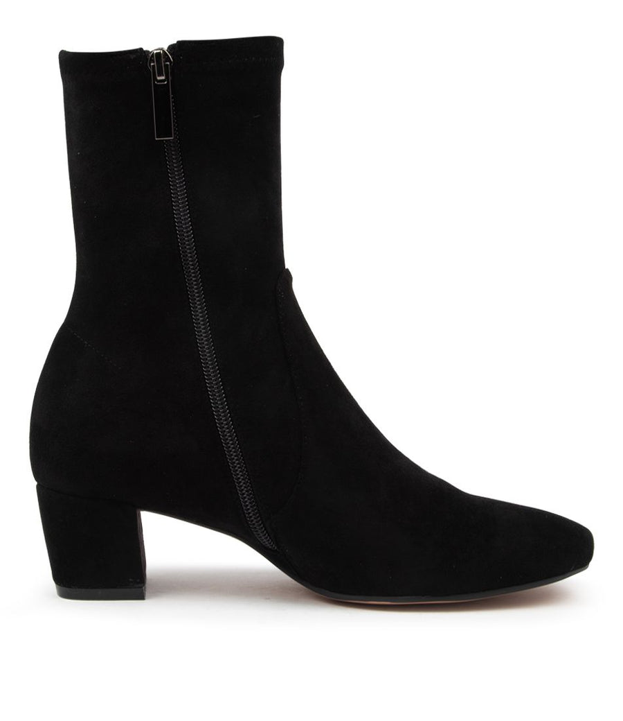 Inside View Women's Django & Juliette Boot in Black Stretch Microsuede Sku: DJ16655BLAFT