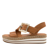 Women's Django & Juliette Athorn Sandal In Dk Tan Leather Sku: Dj16786Taole