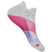 Quarter view Women's Feetures Sock style name Elite Ultra Light No Show in color Gradual Gray. Sku: E555633