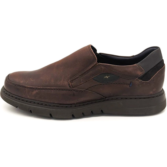 Quarter view Men's Fluchos Footwear style name Celtic color Cognac. Sku: F0249-GCOG