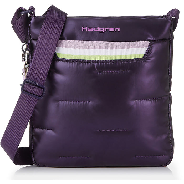Quarter view Women's Hedgren Hand Bag style name Cushy Crossover color Deep Blue. Sku: HCOCN06-25301