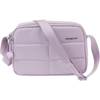 Quarter view Women's Hedgren Hand Bag style name Taos Crossbody in color Purple Dusk. Sku: HSTO01-650