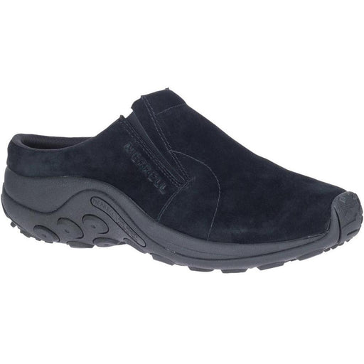 Quarter view Men's Merrell Footwear style name Jungle Slide in color Midnight. Sku: J003297