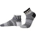 Quarter view Women's Solmate Sock style name Solmate Quarter in color Midnight. Sku: QTR-MID
