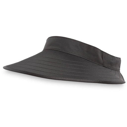Quarter view Women's Sunday Hats style name Sport Visor in color Black. Sku: S2C05356BLACK