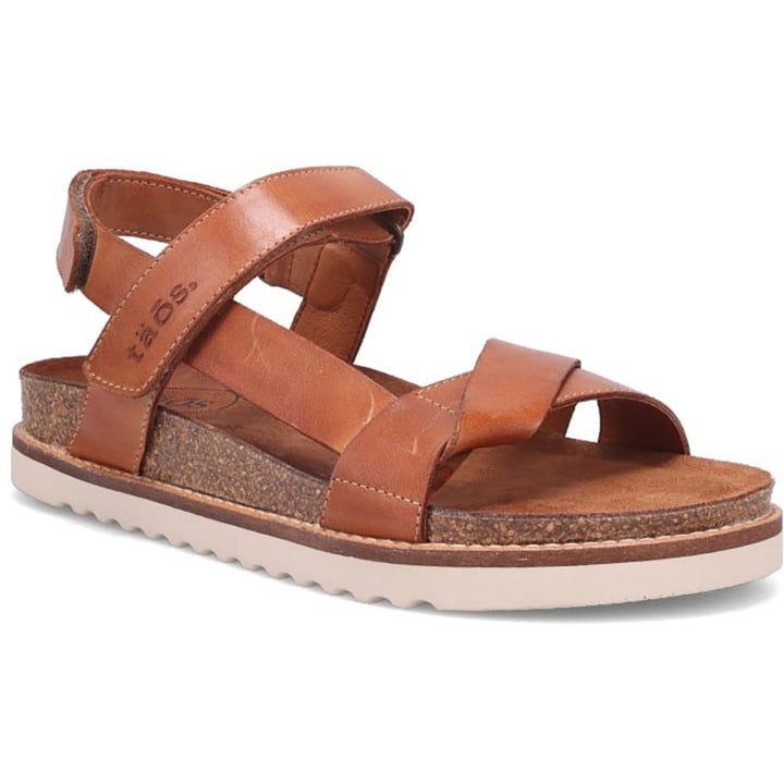 Quarter view Women's Taos Footwear style name Sideways in color Caramel. Sku: SDW-8372CARA