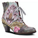 Quarter view Women's L'Artiste Footwear style name Siren in color Mint Multi. Sku: SIREN-MNTM