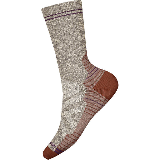 Quarter view Women's Smartwool Sock style name Hike Full Cushion Crew in color Natural. Sku: SW001574100