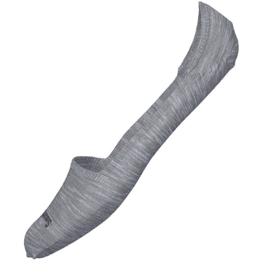 Quarter view Women's Smartwool Sock style name Everyday Low Cut No Show in color Light Gray. Sku: SW001623039