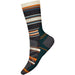 Quarter view Men's Smartwool Sock style name Hike Light Cushion Panorama in color Charcoal. Sku: SW002160003
