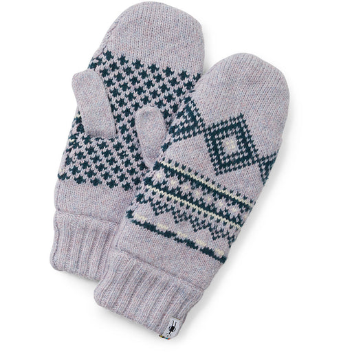 Quarter view Women's Smartwool Accessories style name Hudson Trail Nordic Mitten color Purple Eclipse. Sku: SW011466H76