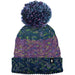 Quarter view Unisex Smartwool Apparel style name Isto Retro Beanie in color Twight Blue. Sku: SW011500G74