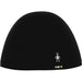 Quarter view Unisex Smartwool Apparel style name Merino Beanie in color Black. Sku: SW017047001