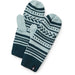 Quarter view Women's Smartwool Accessories style name Chair Lift Mitten color Twight Blue. Sku: SW018073G75