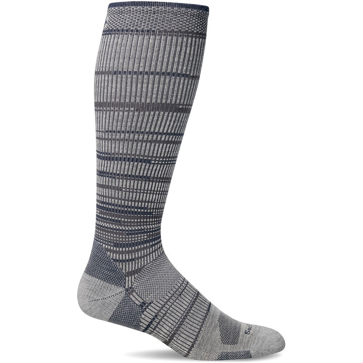 Quarter view Men's Sockwell Sock style name Sprint Otc in color Ash. Sku: SW106M-805