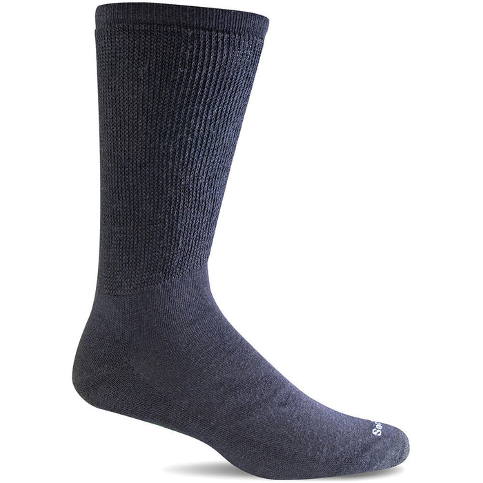 Quarter view Men's Sockwell Sock style name Extra Easy color Black. Sku: SW124M-900