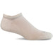 Quarter view Women's Sockwell Sock style name Elevate Micro in color Natural. Sku: SW83W-015