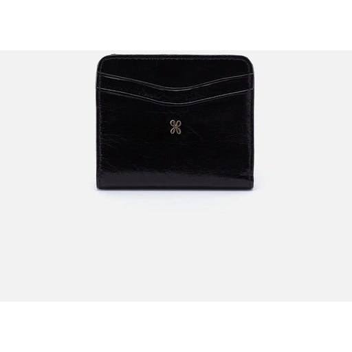 Quarter view Women's Hobo Hand Bag style name Max Mini Bifold in color Black. Sku: VI-32478BLK