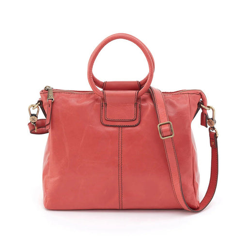 Quarter view Women's Hobo Hand Bag style name Sheila Medium Satchel in color Cherry Blossom. Sku: VI-35840CHBL