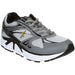Quarter view Men's Footwear style name Genesis Xps in color Grey/ Black/ Gold . SKU: X34630