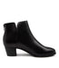 Inside view Women's Ziera Footwear style name Gates in Black Leather. Sku: ZR10284BLALE