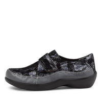 Women's Shoe, Brand Ziera  in  in Steel/ Black Multi shoe image outside view